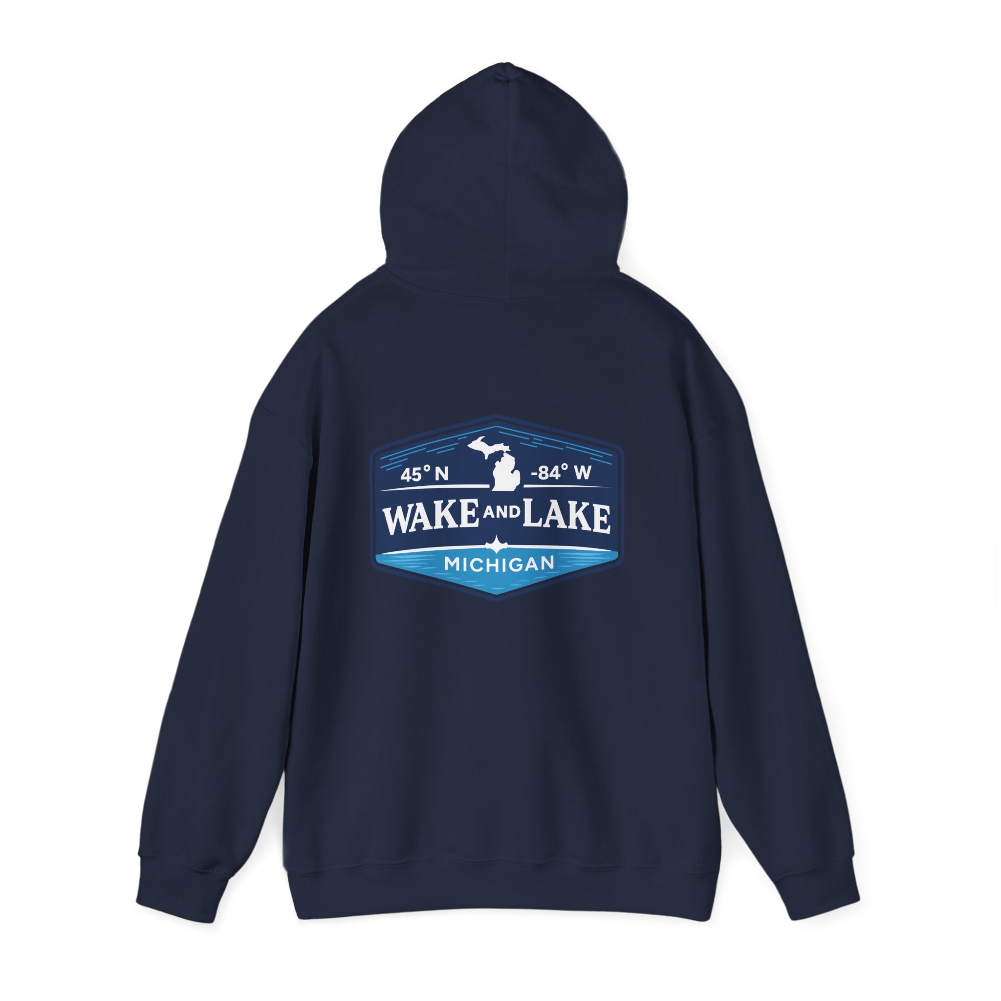 Wake and Lake Michigan Shield Hoodie