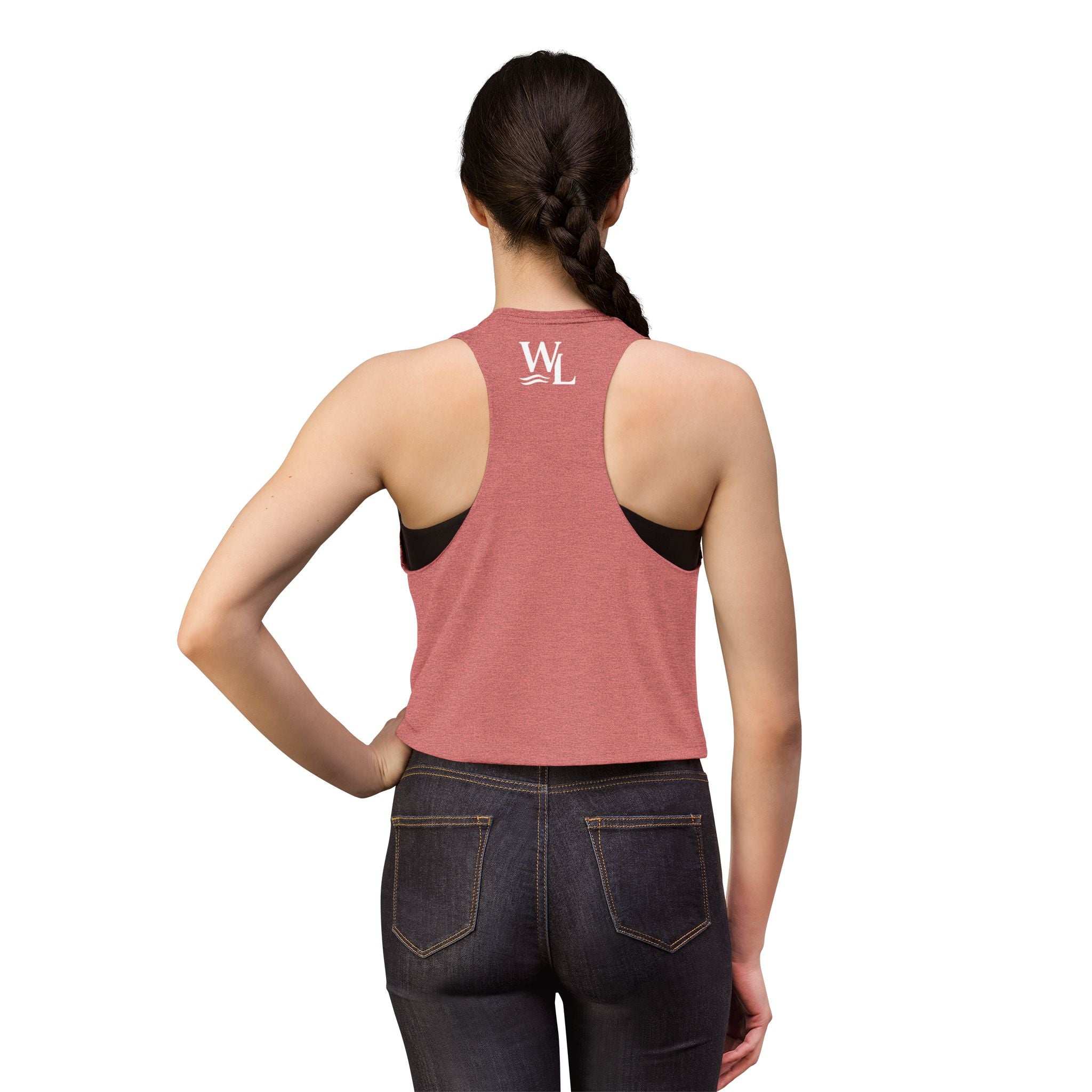 Wake and Lake Circle Crest Women's Crop Tee – Fitted