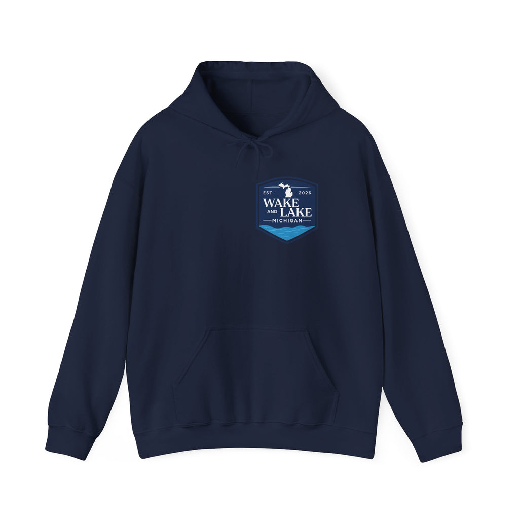 Wake and Lake Michigan Shield Hoodie