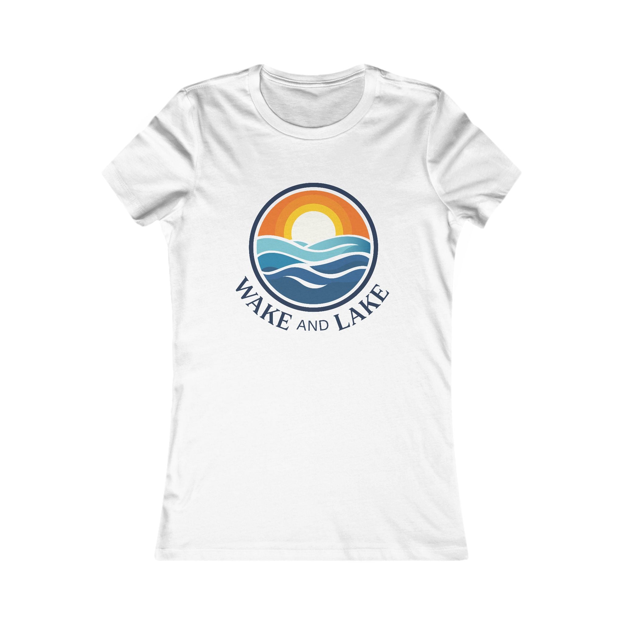 Wake and Lake Circle Crest Women's Tee worn at a lakeside evening
Fitted women's lake life tee with circle crest graphic
Soft cotton women's boating shirt with Wake and Lake branding
Women's fitted lake day tee with circle crest logo
