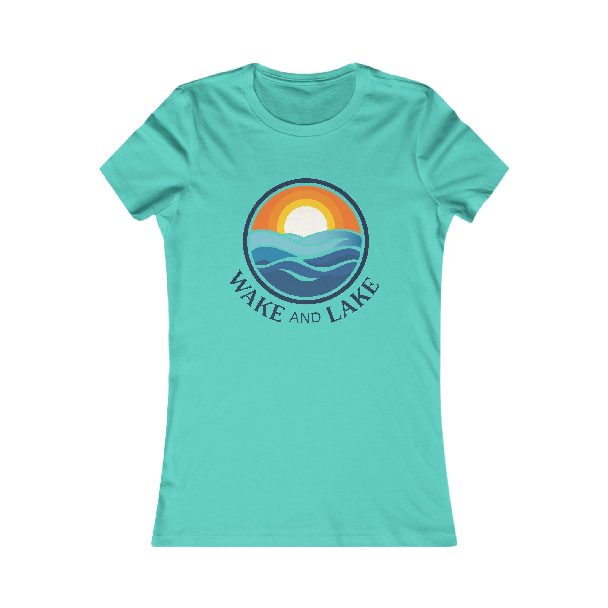 Wake and Lake Circle Crest Women's Tee worn at a lakeside evening
Fitted women's lake life tee with circle crest graphic
Soft cotton women's boating shirt with Wake and Lake branding
Women's fitted lake day tee with circle crest logo
