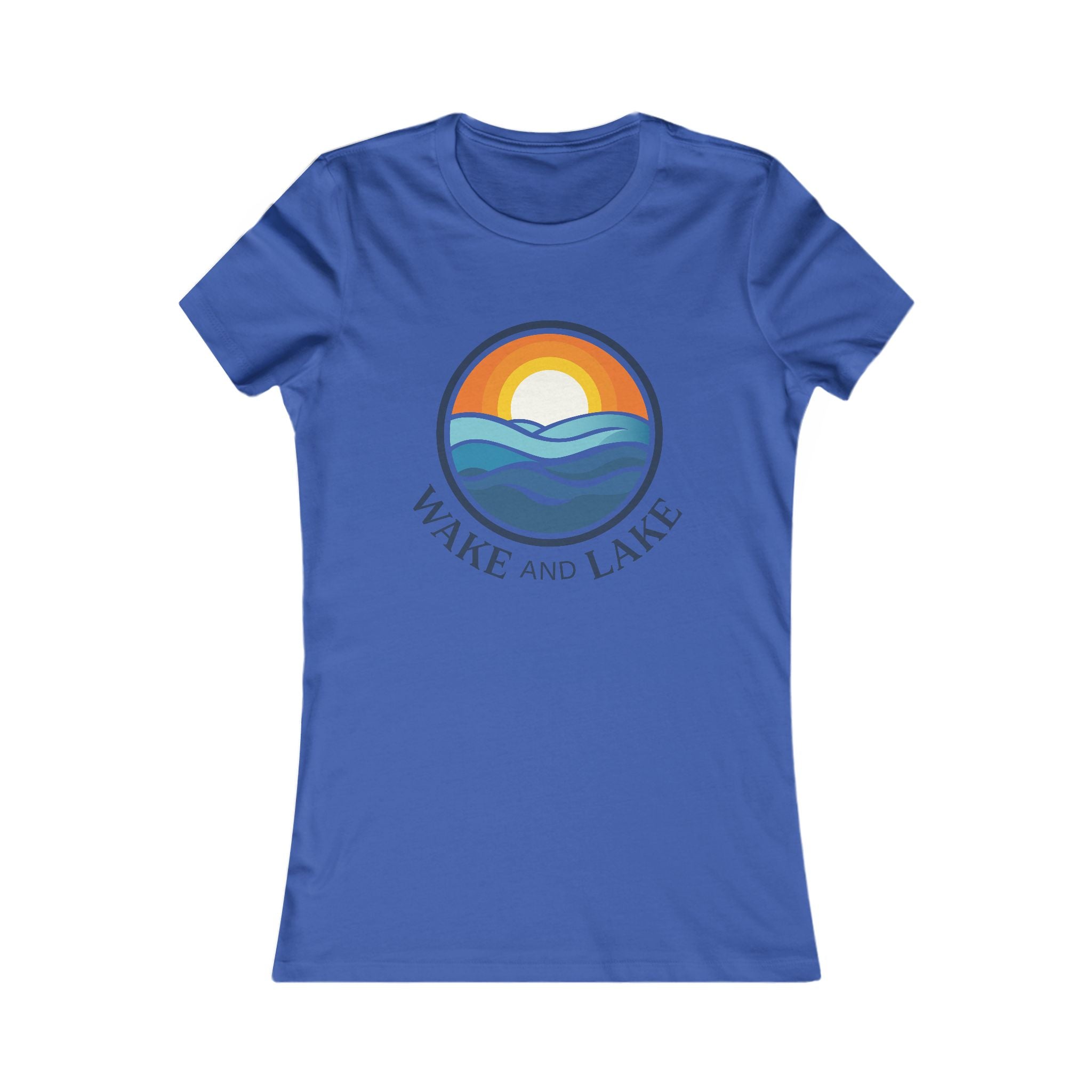 Wake and Lake Circle Crest Women's Tee worn at a lakeside evening
Fitted women's lake life tee with circle crest graphic
Soft cotton women's boating shirt with Wake and Lake branding
Women's fitted lake day tee with circle crest logo
