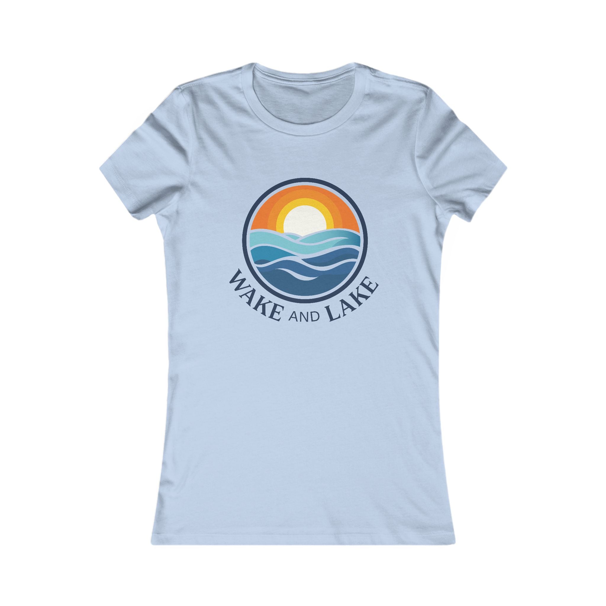 Wake and Lake Circle Crest Women's Tee worn at a lakeside evening
Fitted women's lake life tee with circle crest graphic
Soft cotton women's boating shirt with Wake and Lake branding
Women's fitted lake day tee with circle crest logo
