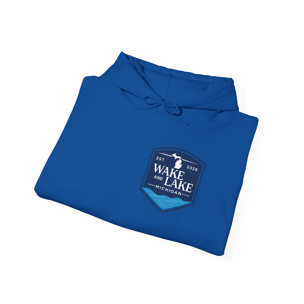 Wake and Lake Michigan Shield Hoodie