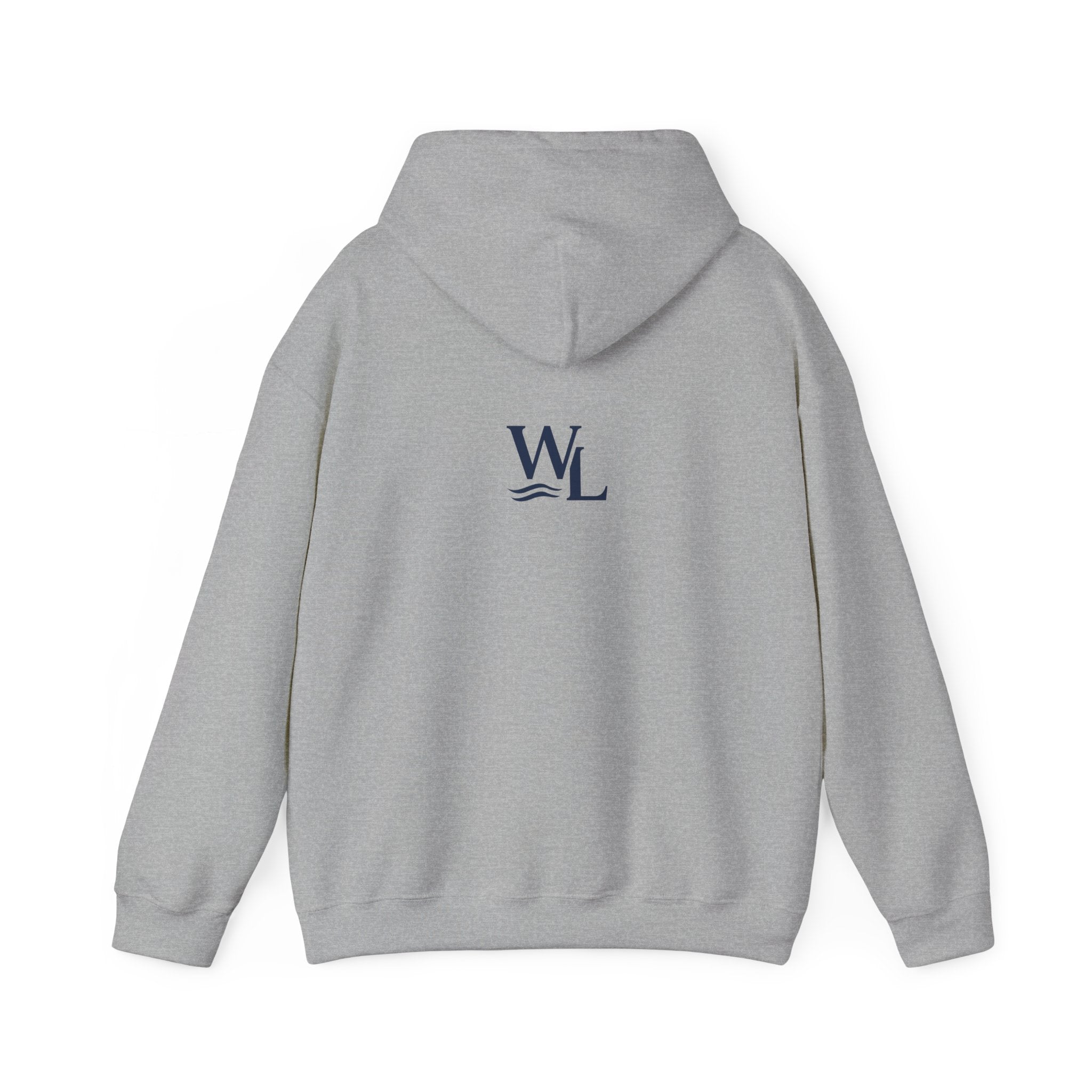 Wake and Lake Wordmark Hoodie worn on a boat dock at sunrise
Navy midweight lake hoodie with Wake and Lake chest graphic
Unisex lake life sweatshirt with wordmark logo
Wake and Lake branded hoodie for boating and outdoor wear
