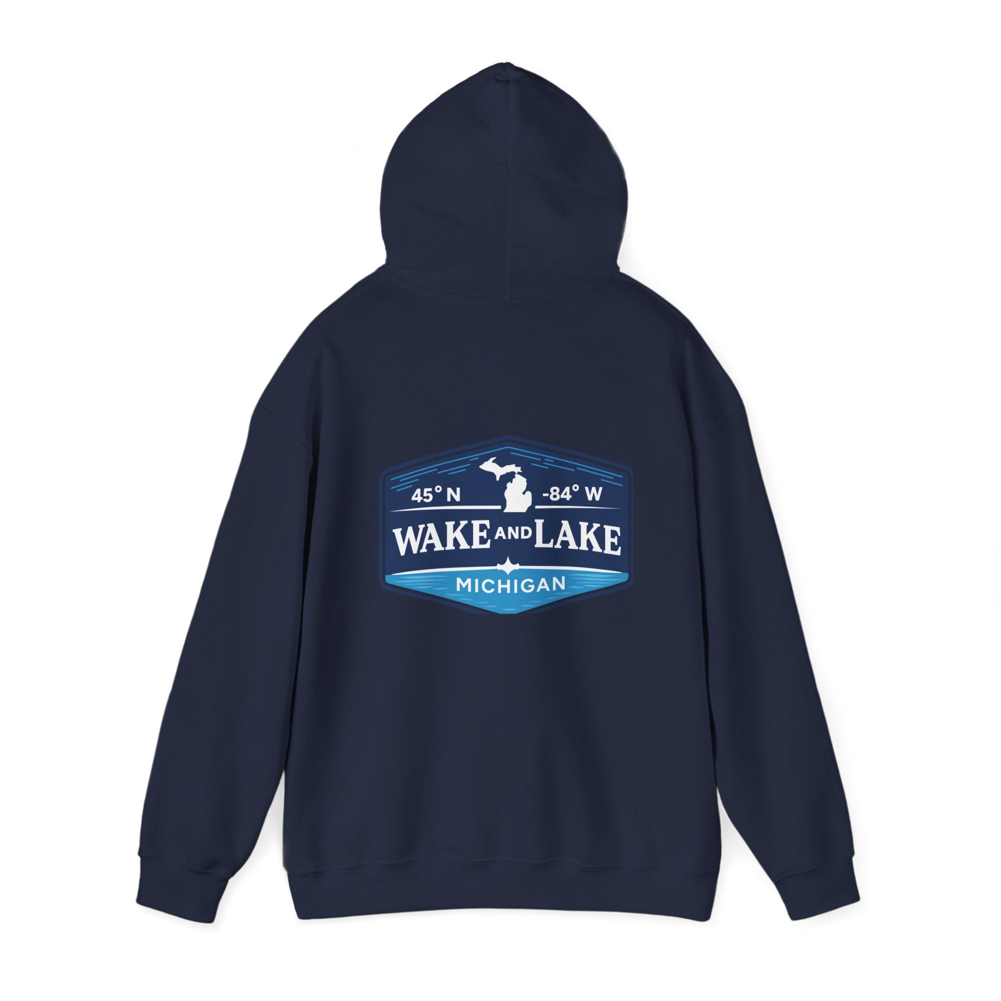 Wake and Lake Michigan Shield Hoodie