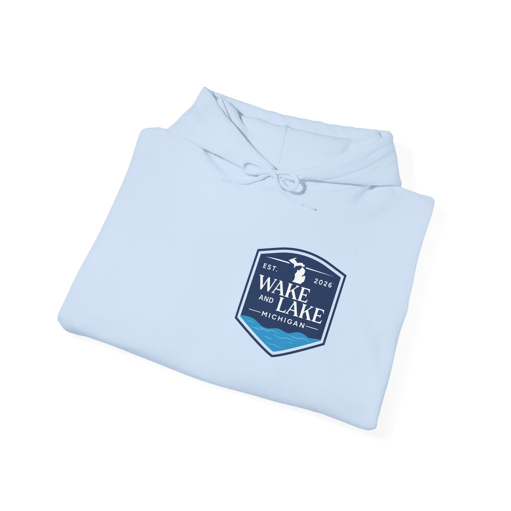 Wake and Lake Michigan Shield Hoodie