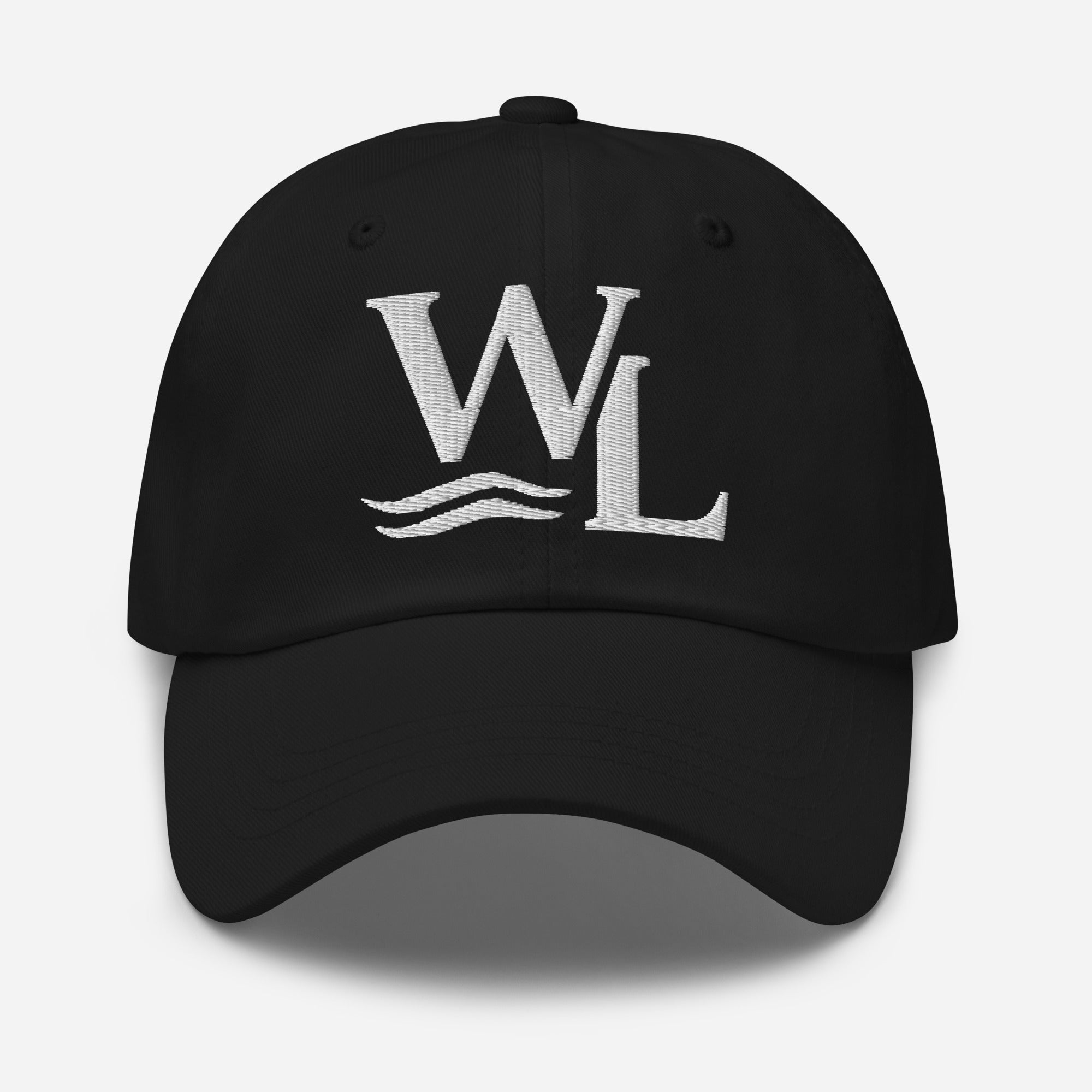 Wake and Lake WL Monogram Dad Hat worn at a lake dock
Soft adjustable dad hat with WL monogram for lake life
Low-profile unstructured lake cap with Wake and Lake branding
WL monogram adjustable hat for boat days and summer wear

