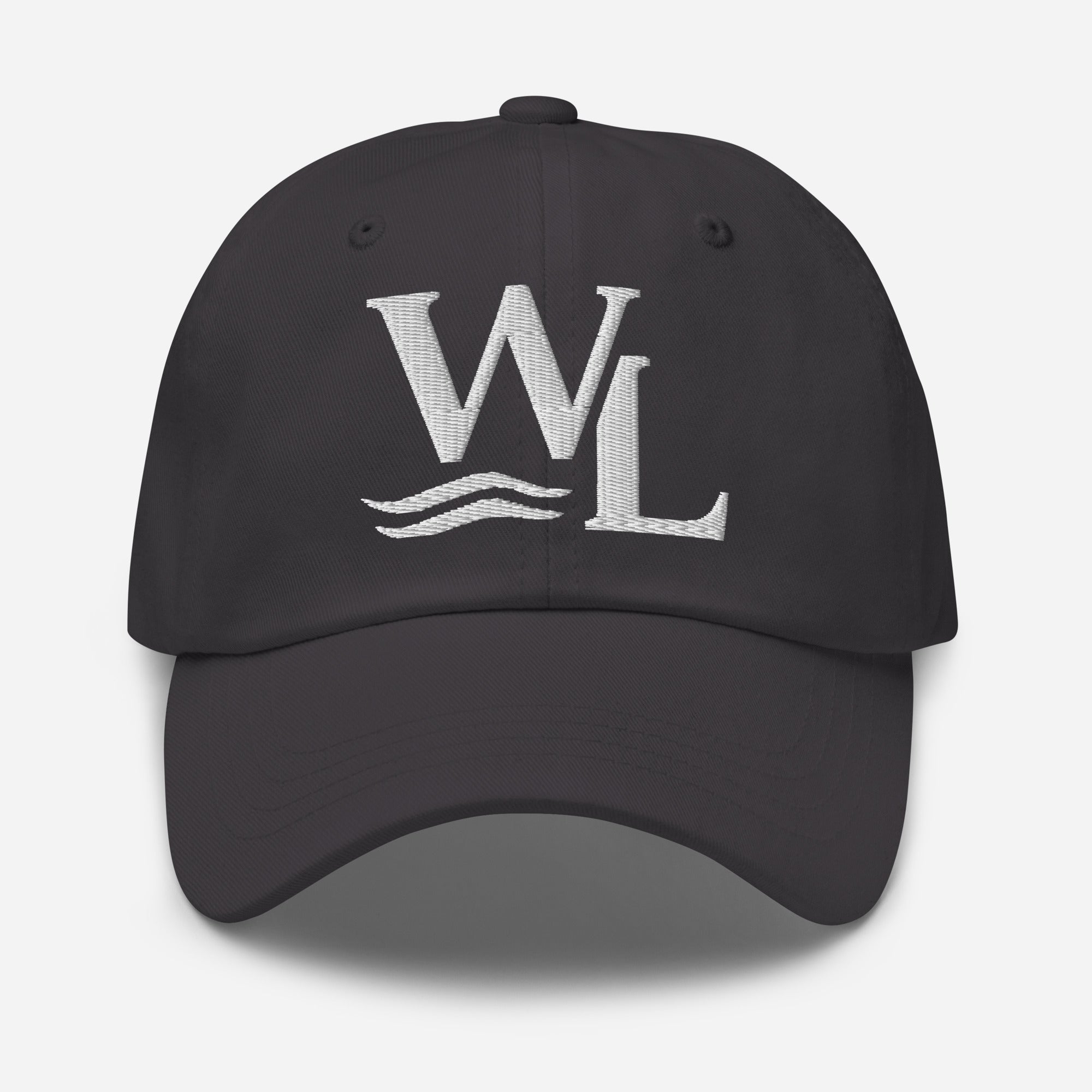 Wake and Lake WL Monogram Dad Hat worn at a lake dock
Soft adjustable dad hat with WL monogram for lake life
Low-profile unstructured lake cap with Wake and Lake branding
WL monogram adjustable hat for boat days and summer wear
