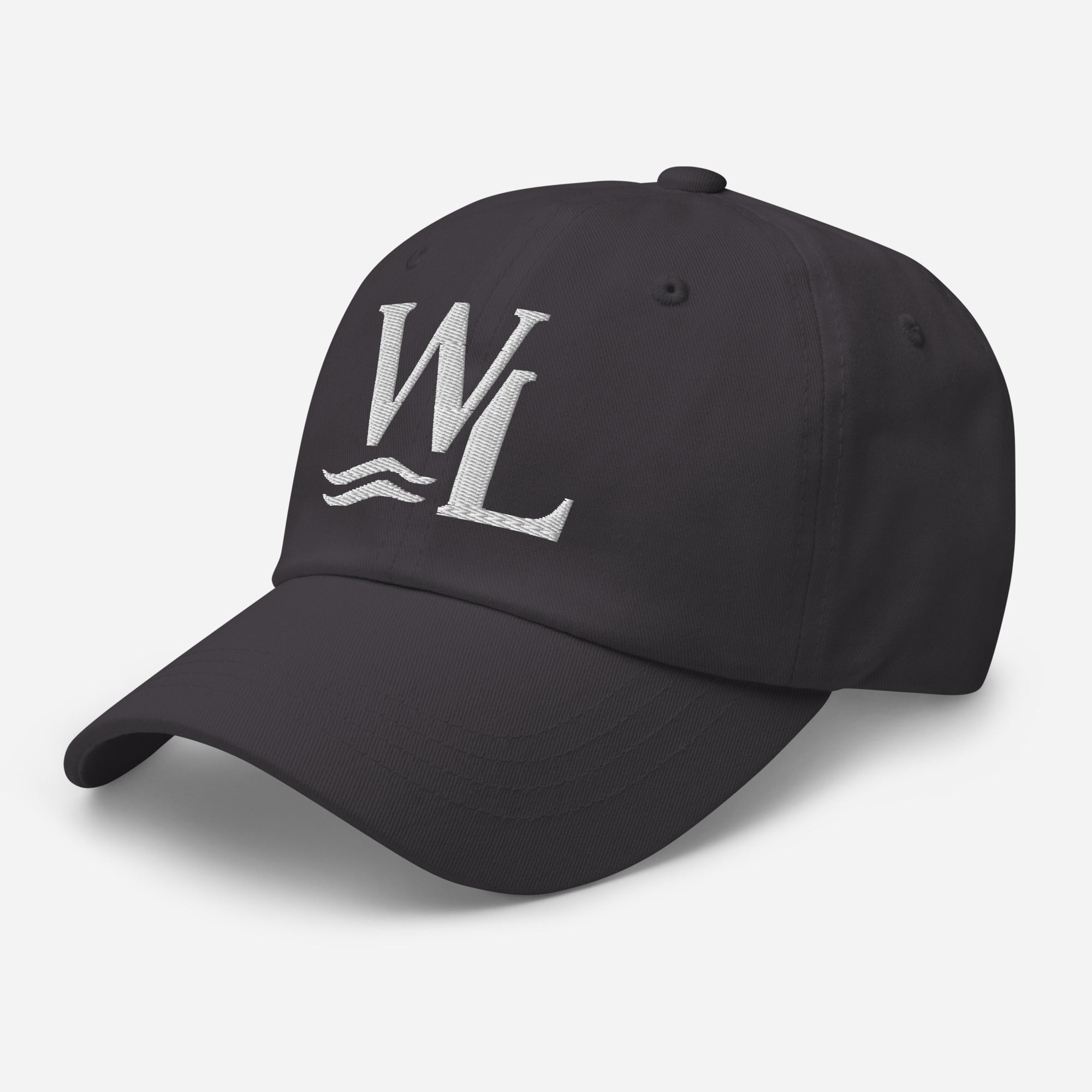Wake and Lake WL Monogram Dad Hat worn at a lake dock
Soft adjustable dad hat with WL monogram for lake life
Low-profile unstructured lake cap with Wake and Lake branding
WL monogram adjustable hat for boat days and summer wear
