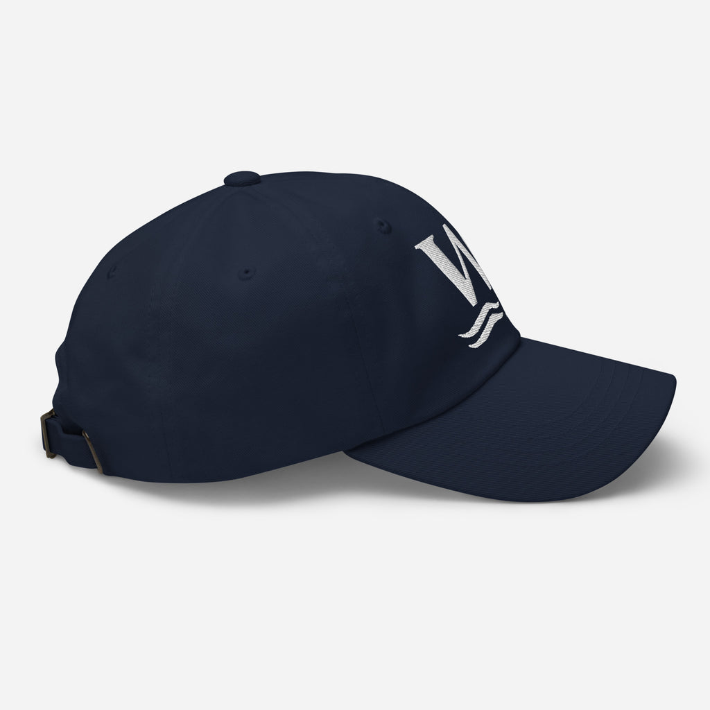 Wake and Lake WL Monogram Dad Hat worn at a lake dock
Soft adjustable dad hat with WL monogram for lake life
Low-profile unstructured lake cap with Wake and Lake branding
WL monogram adjustable hat for boat days and summer wear
