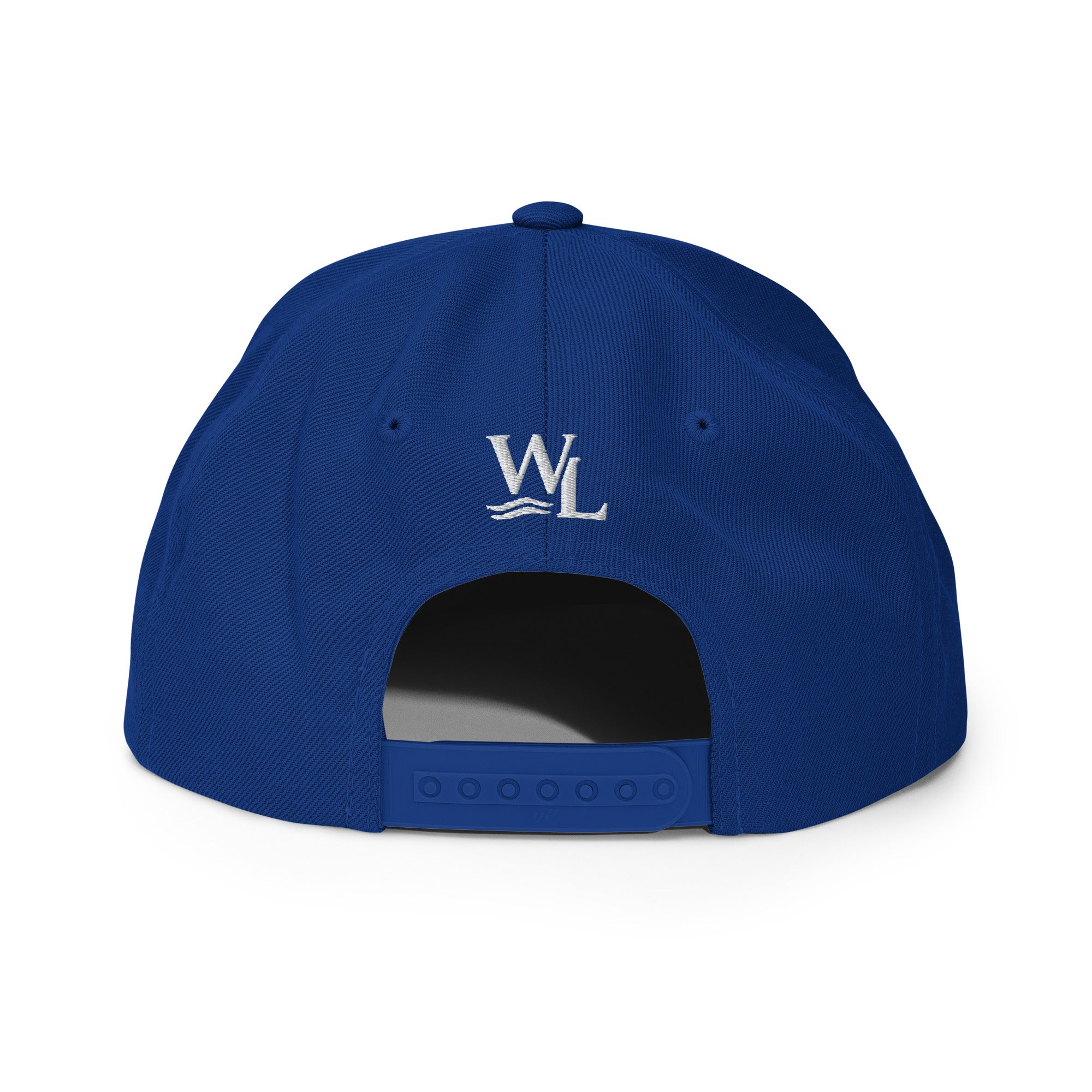 Wake and Lake Circle Crest Snapback Hat worn backwards on a lake boat
Structured snapback lake life hat with circle crest embroidery
Boating snapback cap with Wake and Lake branding
Adjustable circle crest hat for summer lake days
