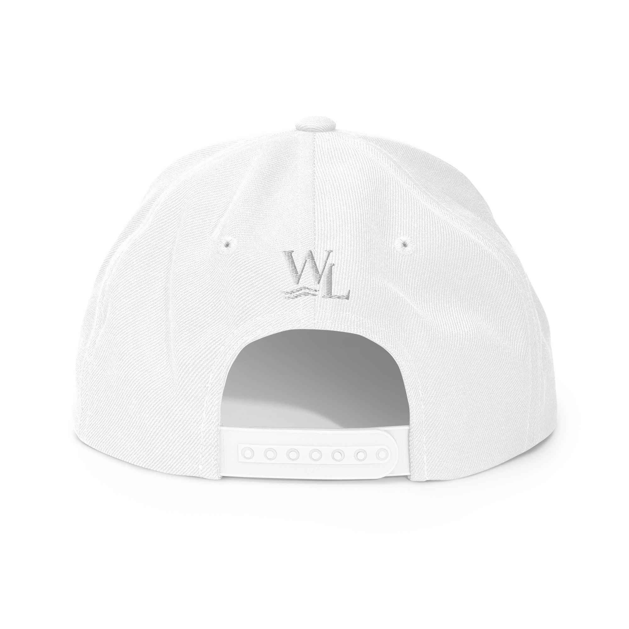 Wake and Lake Circle Crest Snapback Hat worn backwards on a lake boat
Structured snapback lake life hat with circle crest embroidery
Boating snapback cap with Wake and Lake branding
Adjustable circle crest hat for summer lake days
